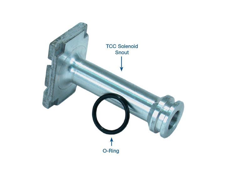 TCC solenoid snout with anti-drainback valve 4L60E/ 4L65E 97-up (Sonnax)